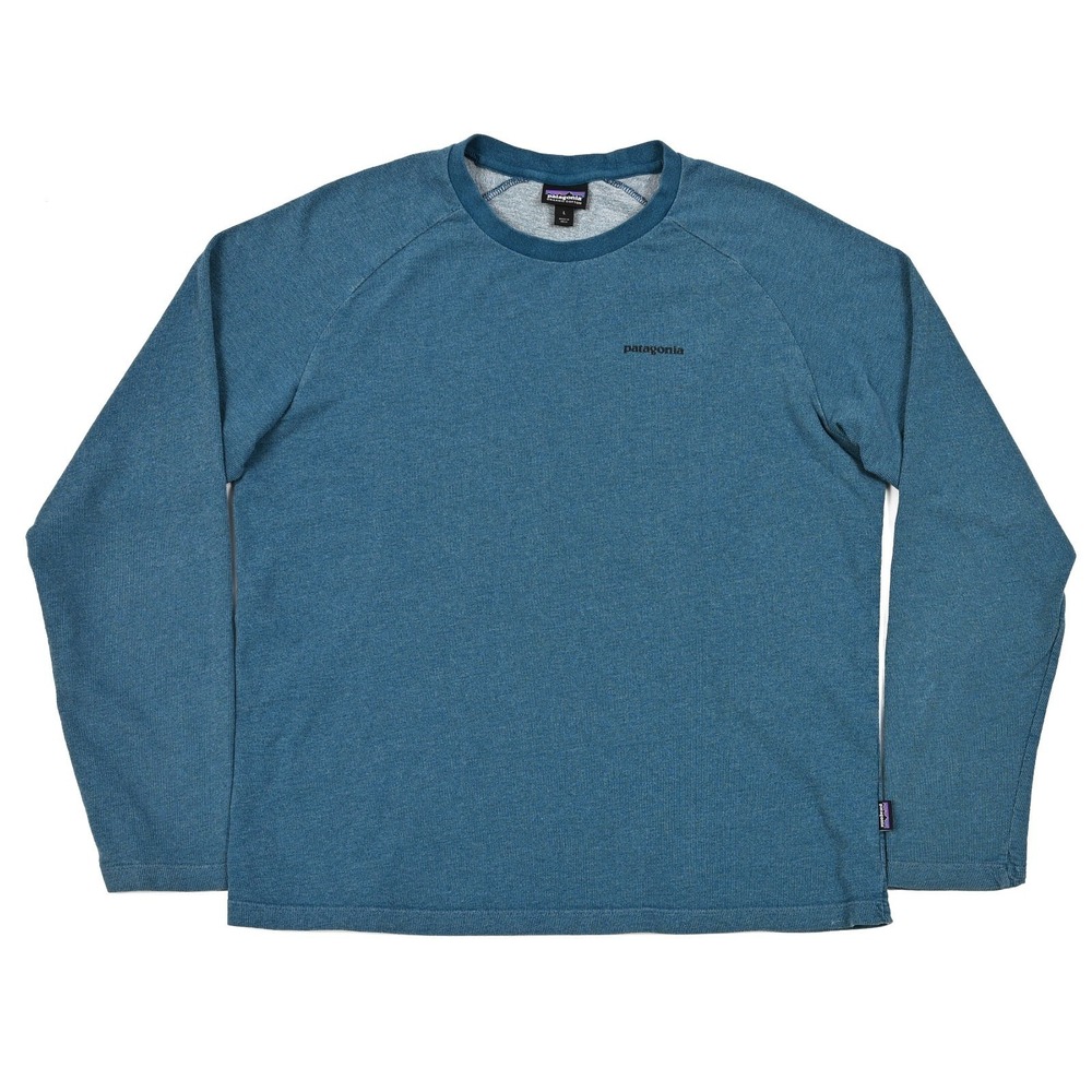 Patagonia P-6 Logo Lightweight Crewneck Sweatshirt Men's Large Hiking Outdoors
